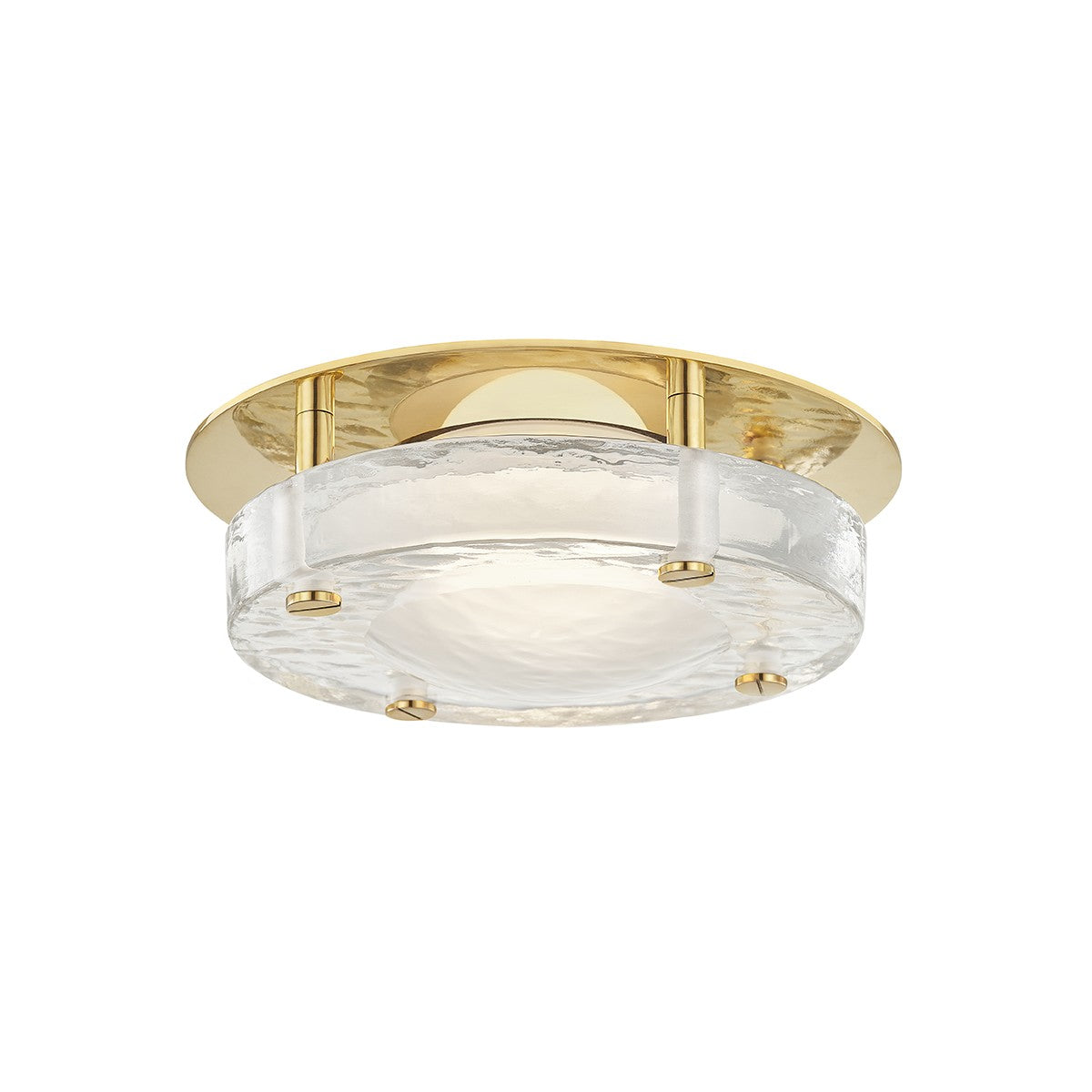 Hudson Valley - 9208-AGB - LED Flush Mount - Heath - Aged Brass