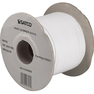 Satco - 93-316 - Lighting Bulk Wire - White