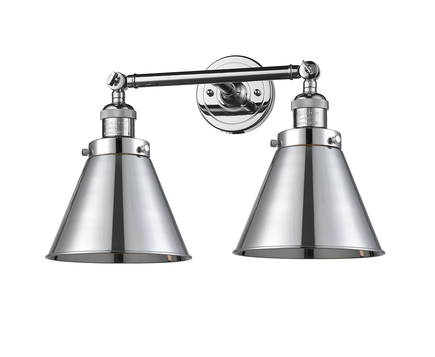 Innovations - 208-PC-M13-PC - Two Light Bath Vanity - Franklin Restoration - Polished Chrome