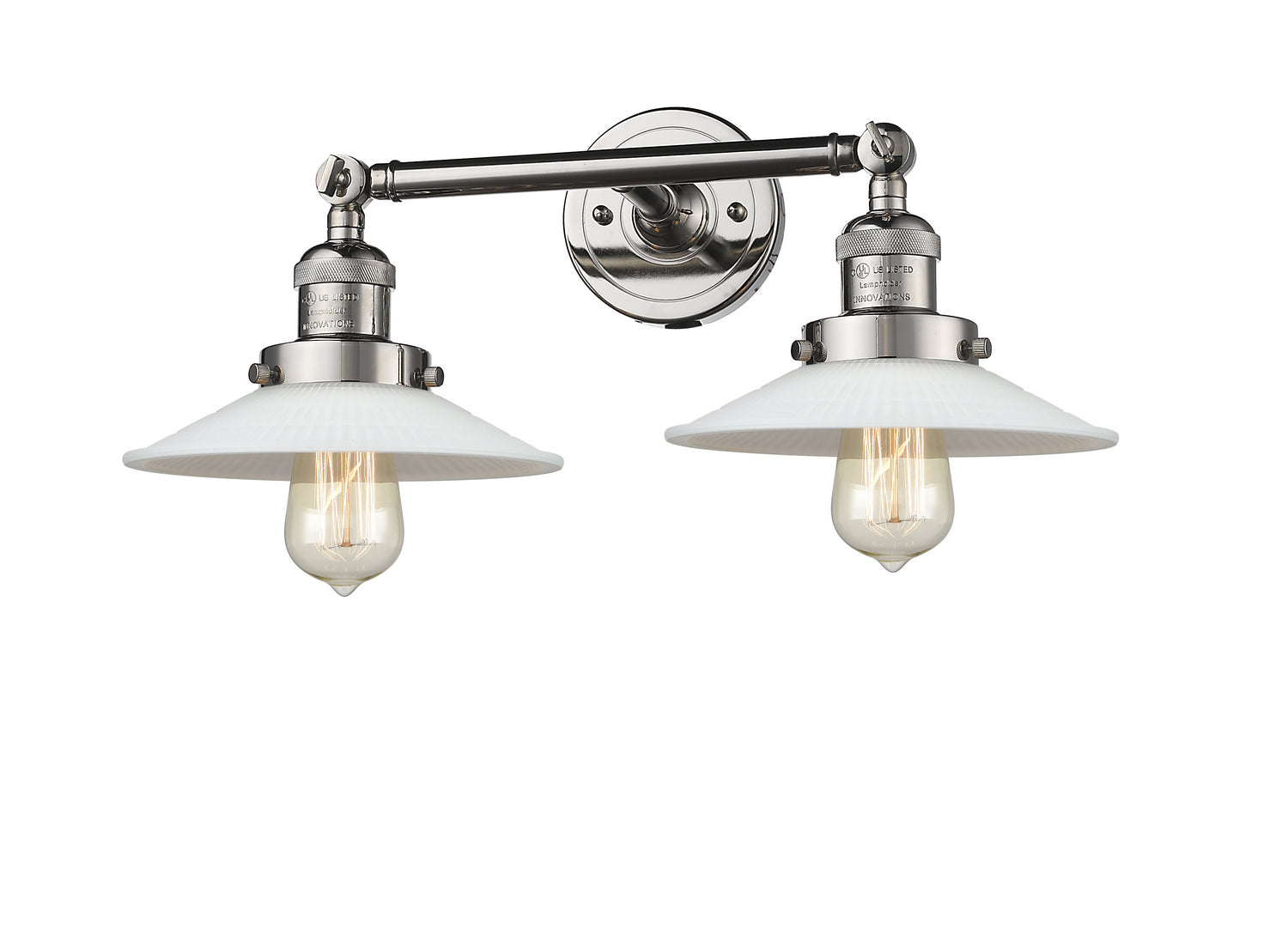 Innovations - 208-PN-G1 - Two Light Bath Vanity - Franklin Restoration - Polished Nickel