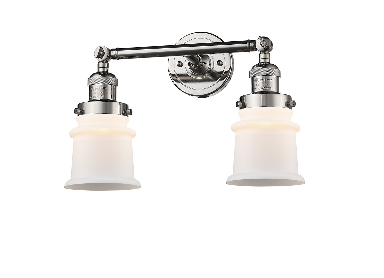 Innovations - 208-PN-G181S - Two Light Bath Vanity - Franklin Restoration - Polished Nickel