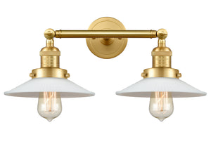 Innovations - 208-SG-G1 - Two Light Bath Vanity - Franklin Restoration - Satin Gold