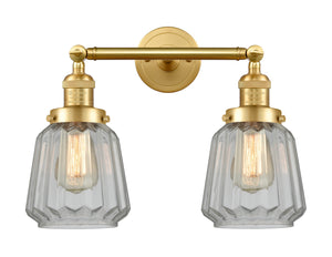 Innovations - 208-SG-G142 - Two Light Bath Vanity - Franklin Restoration - Satin Gold