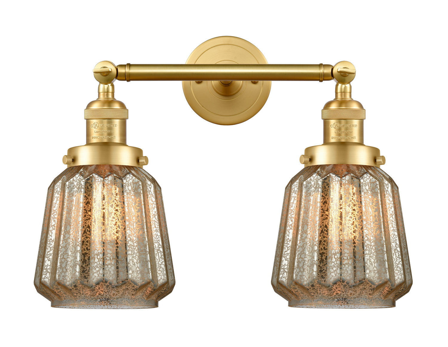 Innovations - 208-SG-G146 - Two Light Bath Vanity - Franklin Restoration - Satin Gold