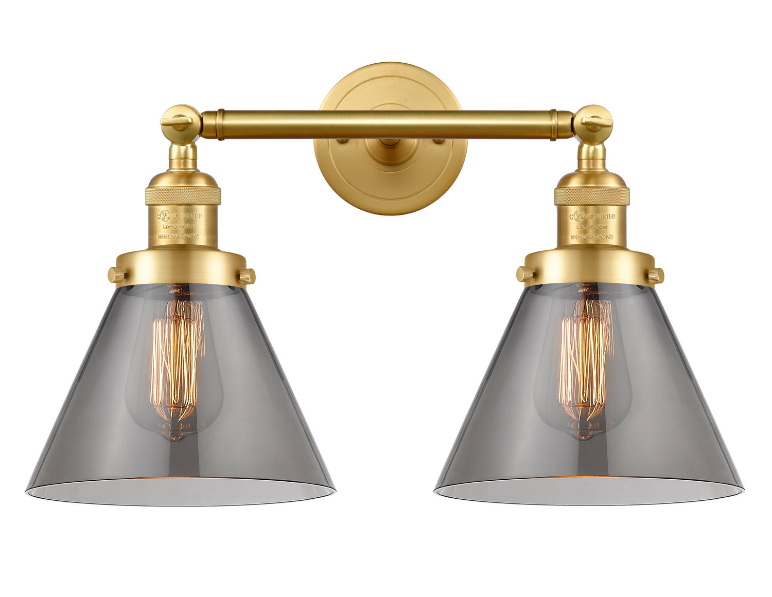 Innovations - 208-SG-G43 - Two Light Bath Vanity - Franklin Restoration - Satin Gold