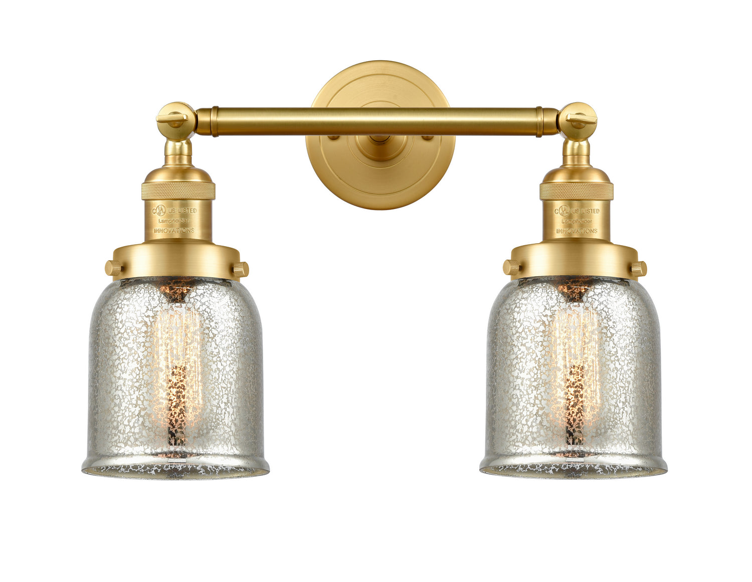 Innovations - 208-SG-G58 - Two Light Bath Vanity - Franklin Restoration - Satin Gold