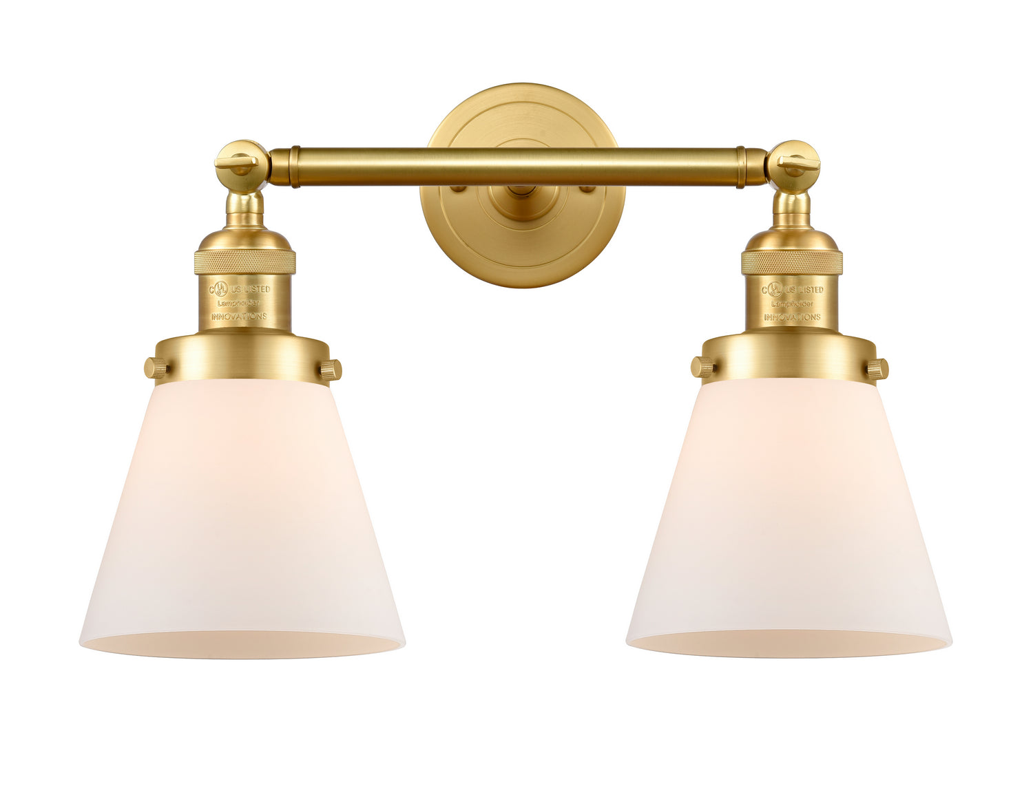 Innovations - 208-SG-G61 - Two Light Bath Vanity - Franklin Restoration - Satin Gold