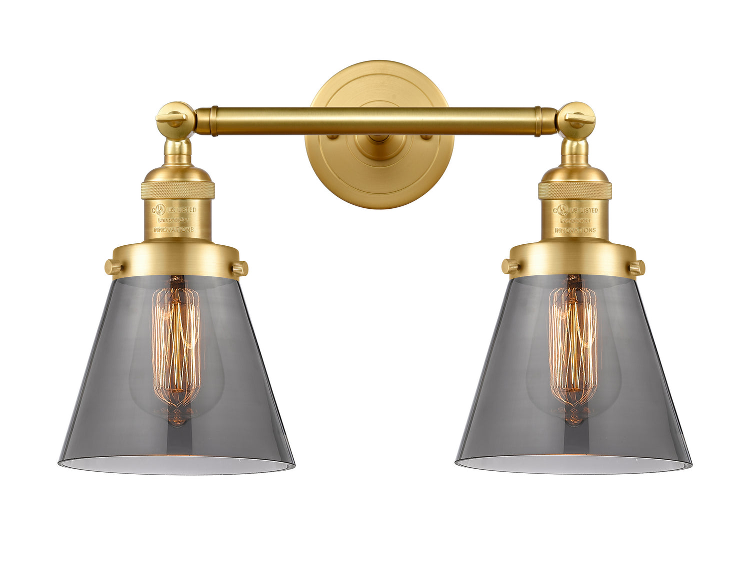 Innovations - 208-SG-G63 - Two Light Bath Vanity - Franklin Restoration - Satin Gold