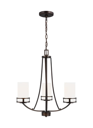 Generation Lighting. - 3121603EN3-710 - Three Light Chandelier - Robie - Bronze