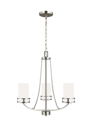 Generation Lighting. - 3121603EN3-962 - Three Light Chandelier - Robie - Brushed Nickel