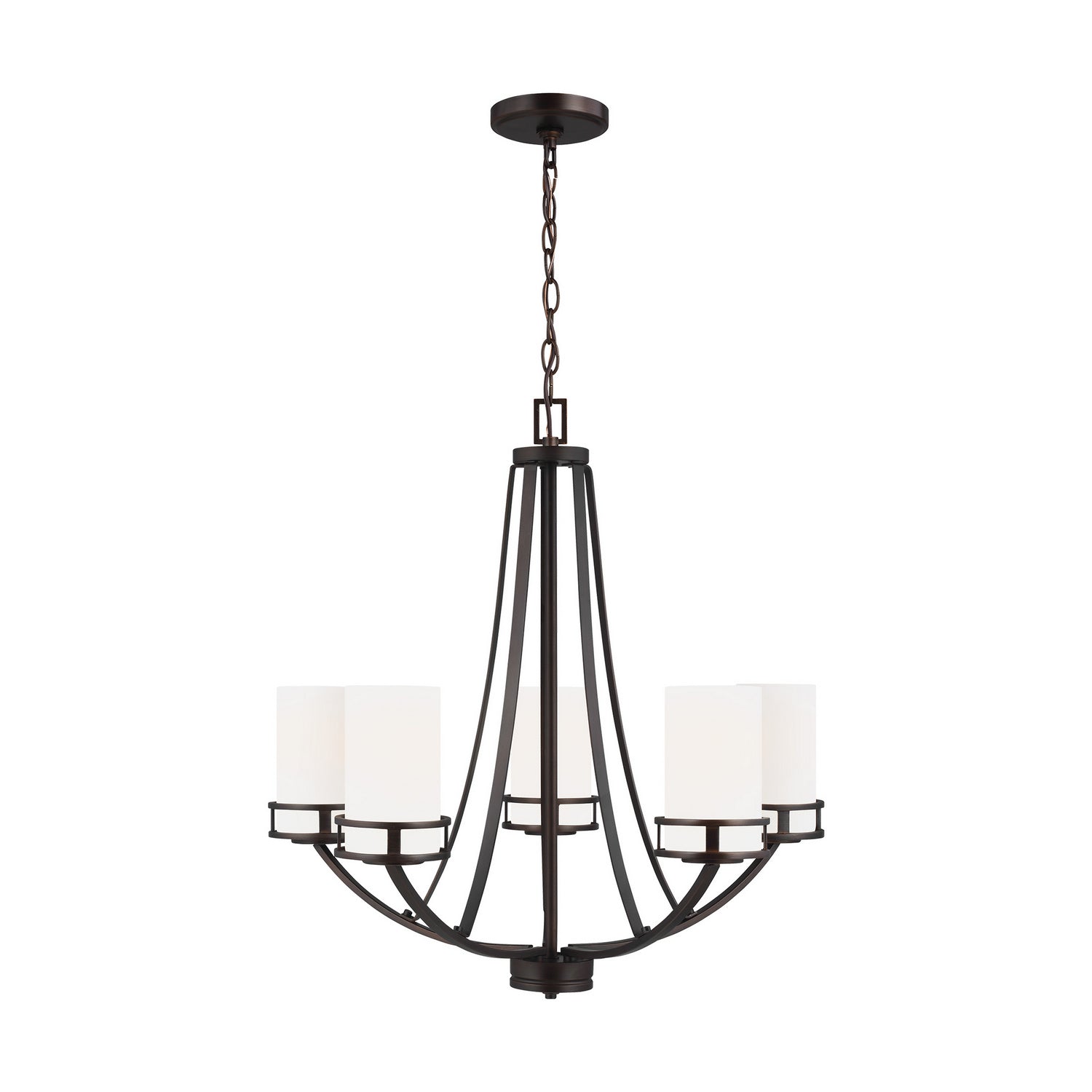 Generation Lighting. - 3121605-710 - Five Light Chandelier - Robie - Bronze