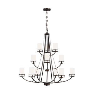 Generation Lighting. - 3121612-710 - 12 Light Chandelier - Robie - Bronze