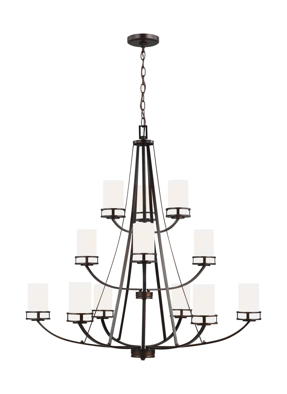 Generation Lighting. - 3121612EN3-710 - 12 Light Chandelier - Robie - Bronze