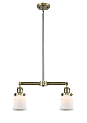 Innovations - 209-AB-G181S - Two Light Island Pendant - Franklin Restoration - Antique Brass