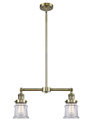 Innovations - 209-AB-G182S - Two Light Island Pendant - Franklin Restoration - Antique Brass