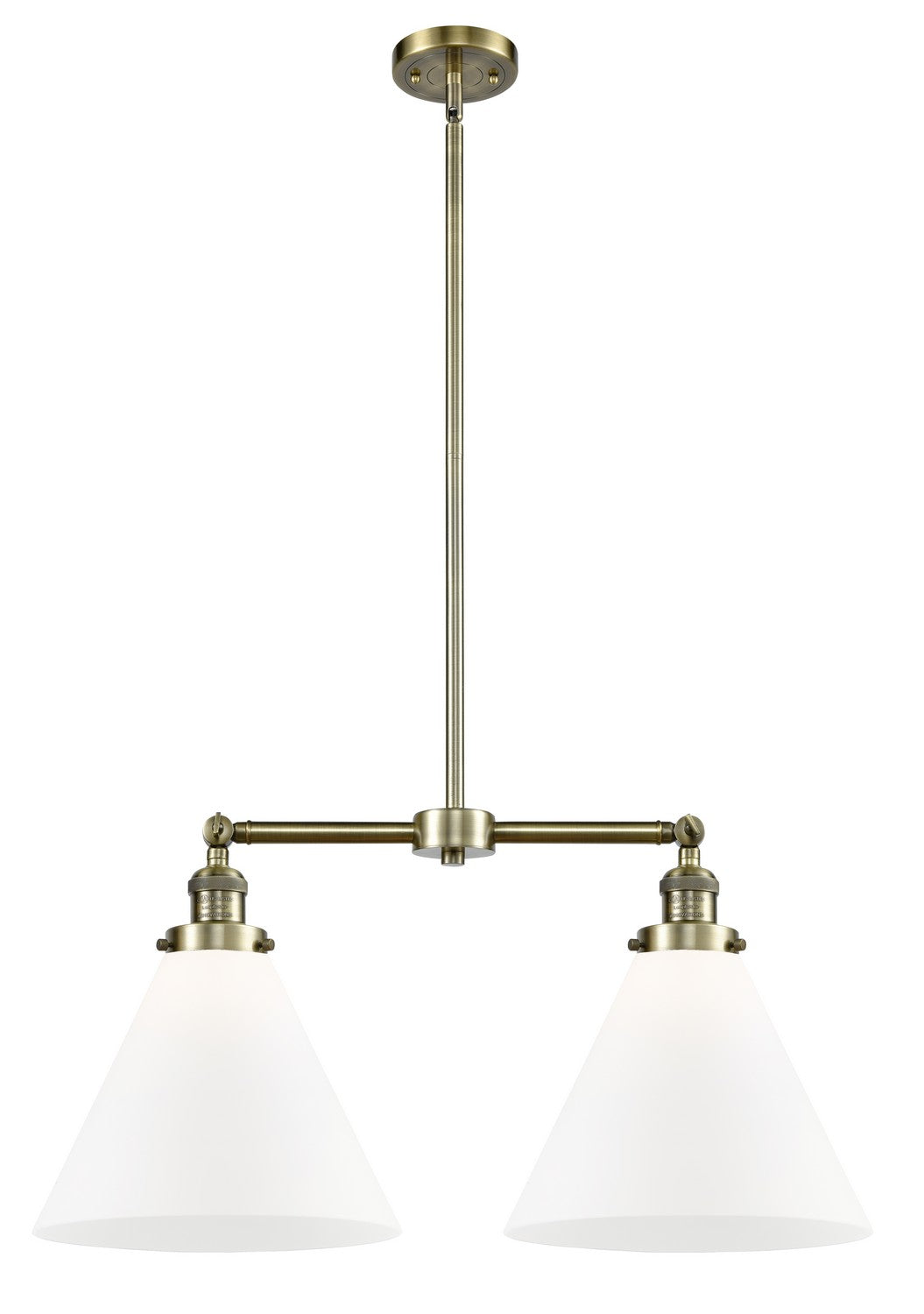 Innovations - 209-AB-G41-L - Two Light Island Pendant - Franklin Restoration - Antique Brass