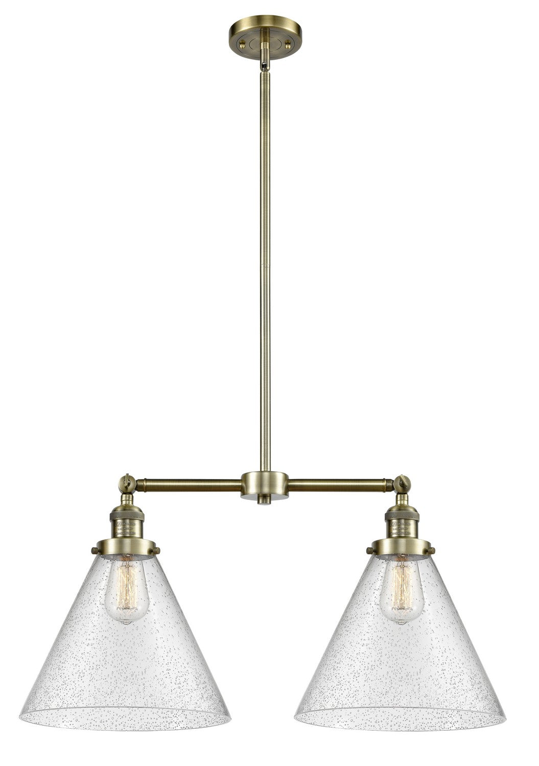 Innovations - 209-AB-G44-L - Two Light Island Pendant - Franklin Restoration - Antique Brass