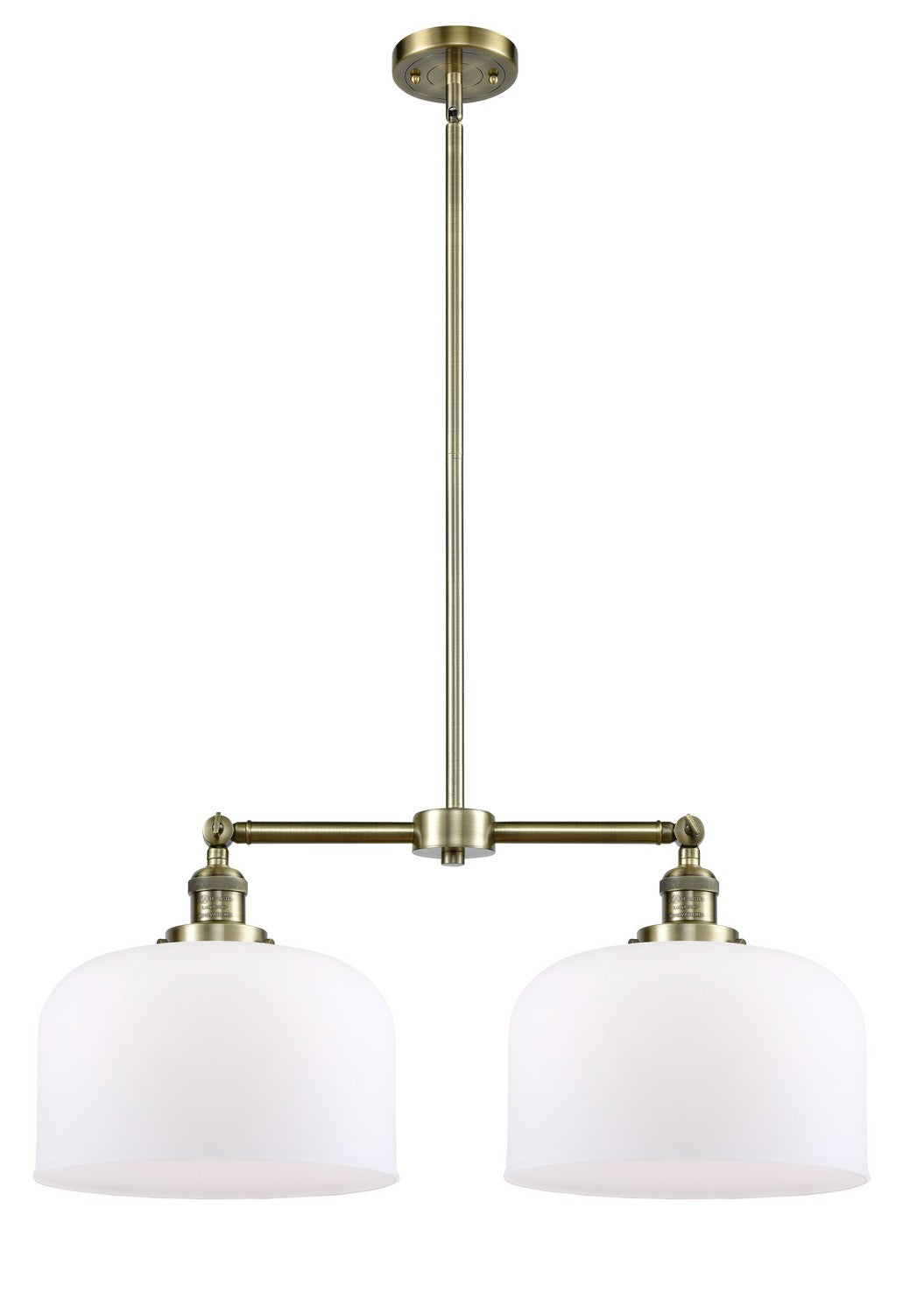 Innovations - 209-AB-G71-L - Two Light Island Pendant - Franklin Restoration - Antique Brass