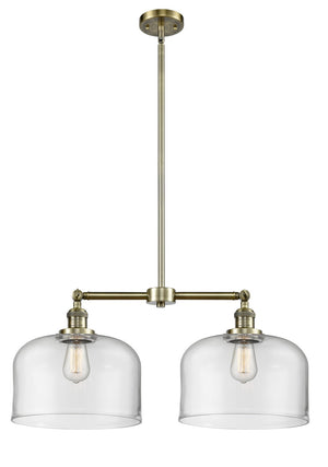 Innovations - 209-AB-G72-L - Two Light Island Pendant - Franklin Restoration - Antique Brass