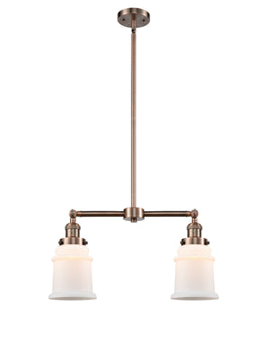 Innovations - 209-AC-G181 - Two Light Island Pendant - Franklin Restoration - Antique Copper