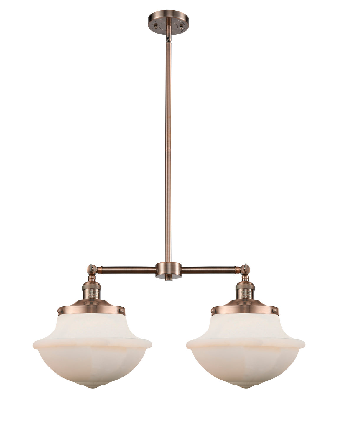 Innovations - 209-AC-G541 - Two Light Island Pendant - Franklin Restoration - Antique Copper