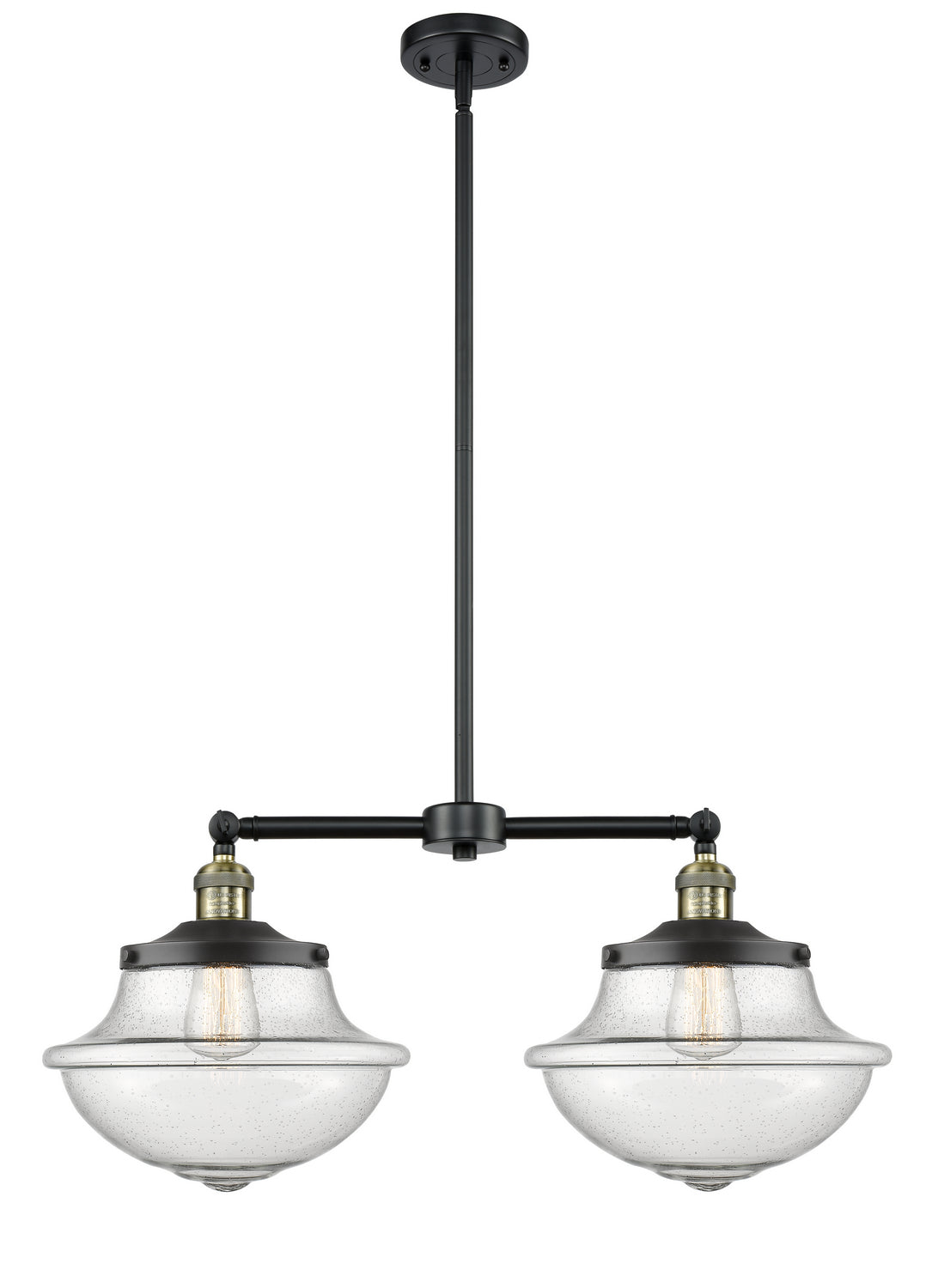 Innovations - 209-BAB-G544 - Two Light Island Pendant - Franklin Restoration - Black Antique Brass