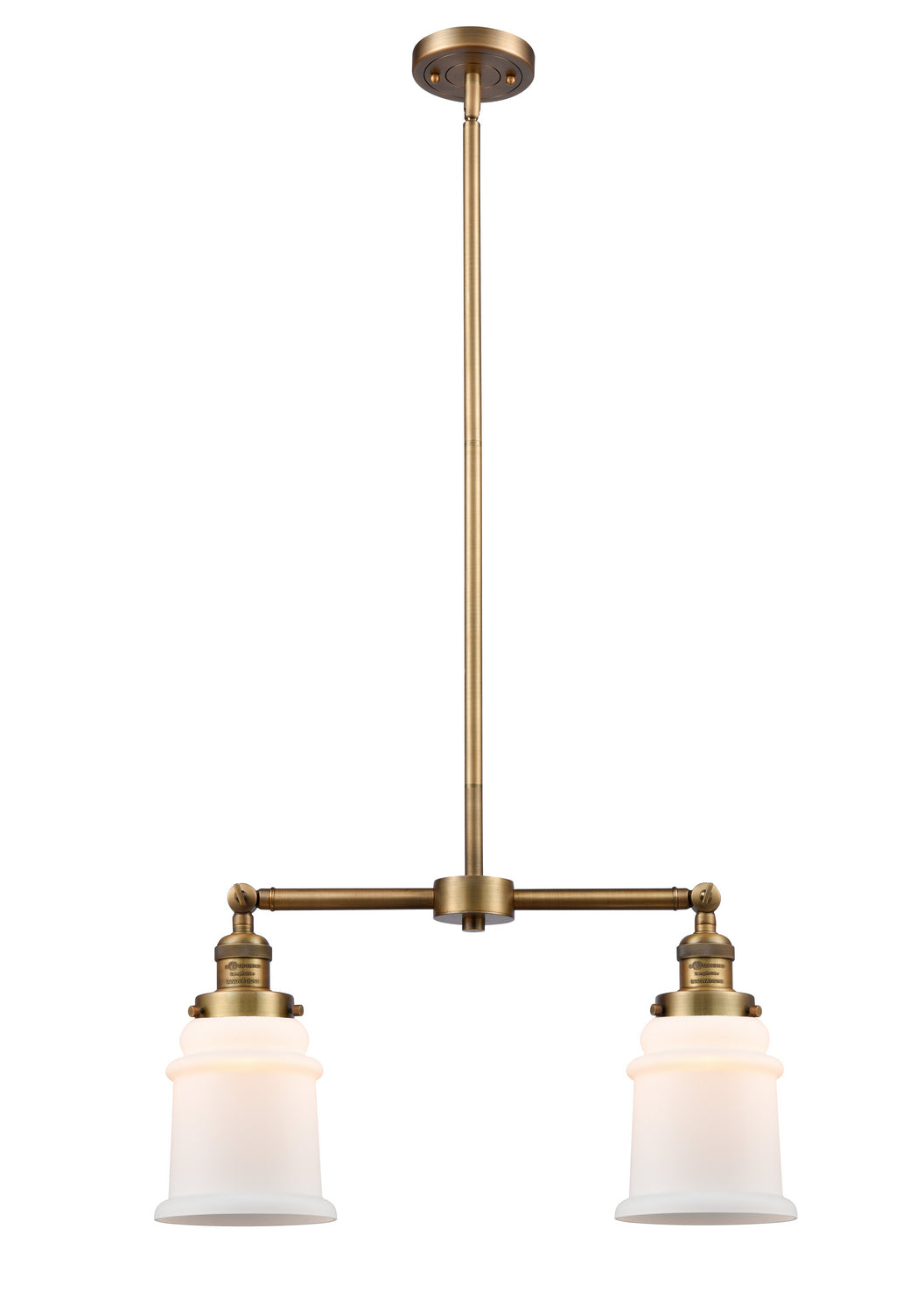 Innovations - 209-BB-G181 - Two Light Island Pendant - Franklin Restoration - Brushed Brass