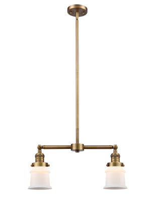 Innovations - 209-BB-G181S - Two Light Island Pendant - Franklin Restoration - Brushed Brass