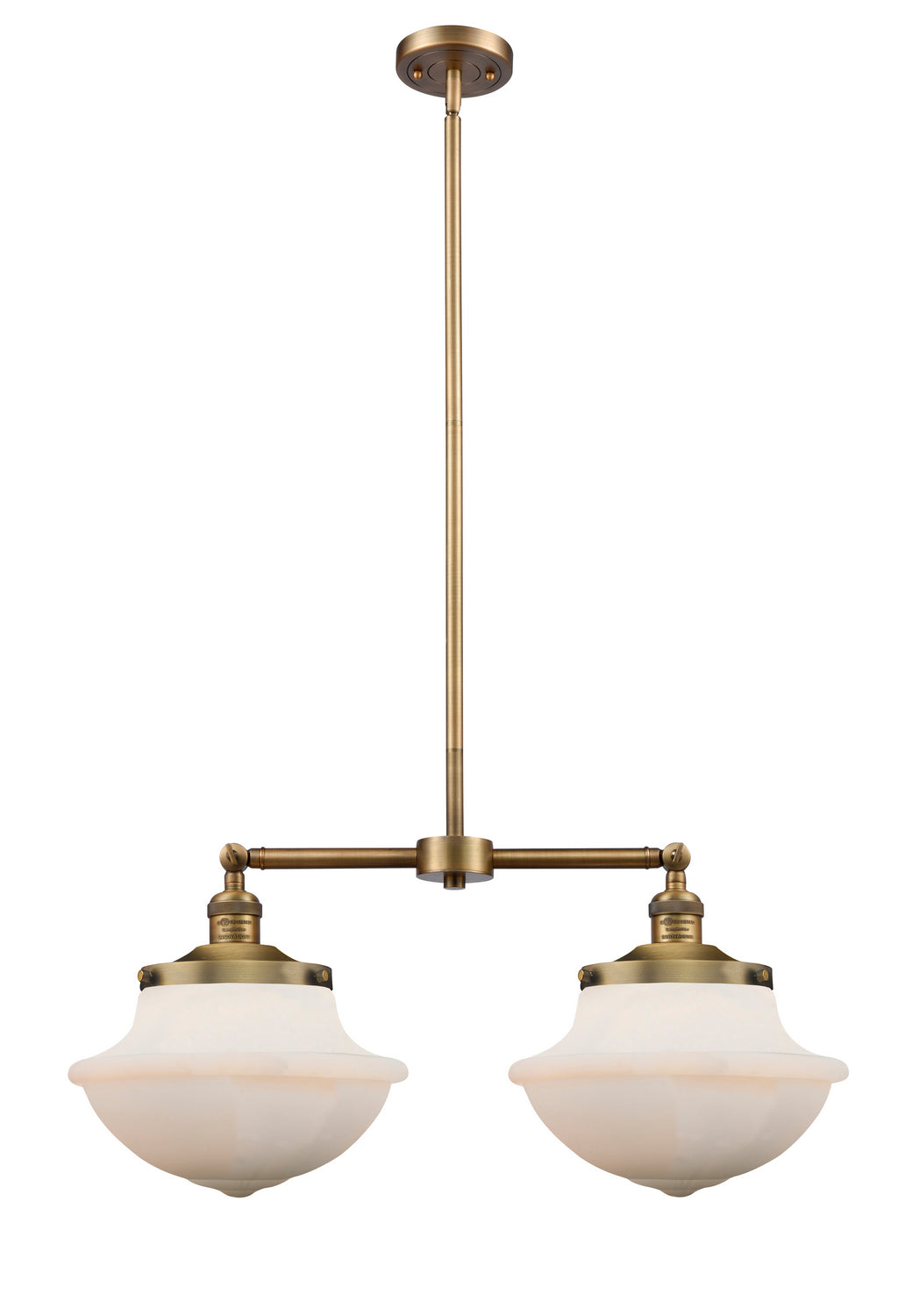 Innovations - 209-BB-G541 - Two Light Island Pendant - Franklin Restoration - Brushed Brass