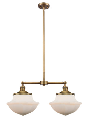 Innovations - 209-BB-G541 - Two Light Island Pendant - Franklin Restoration - Brushed Brass