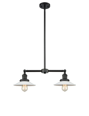 Innovations - 209-BK-G1 - Two Light Island Pendant - Franklin Restoration - Matte Black