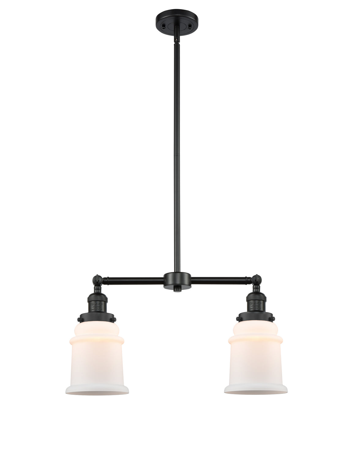 Innovations - 209-BK-G181 - Two Light Island Pendant - Franklin Restoration - Matte Black