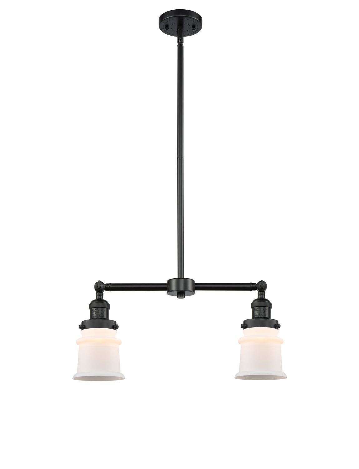 Innovations - 209-BK-G181S - Two Light Island Pendant - Franklin Restoration - Matte Black