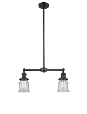 Innovations - 209-BK-G184S - Two Light Island Pendant - Franklin Restoration - Matte Black