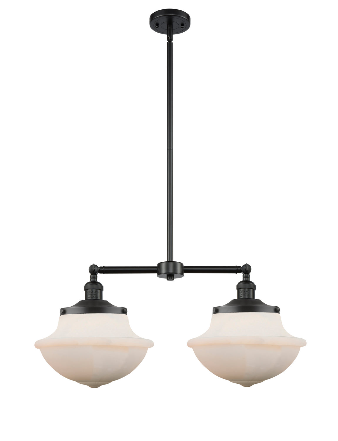 Innovations - 209-BK-G541 - Two Light Island Pendant - Franklin Restoration - Matte Black