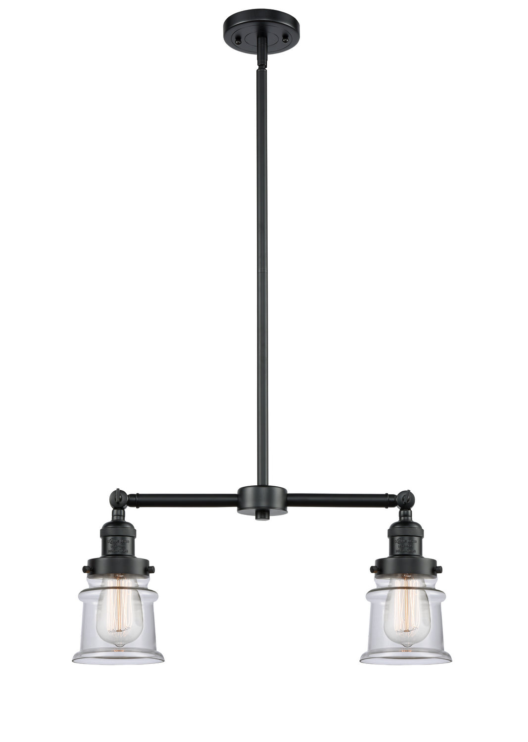 Innovations - 209-OB-G182S - Two Light Island Pendant - Franklin Restoration - Oil Rubbed Bronze