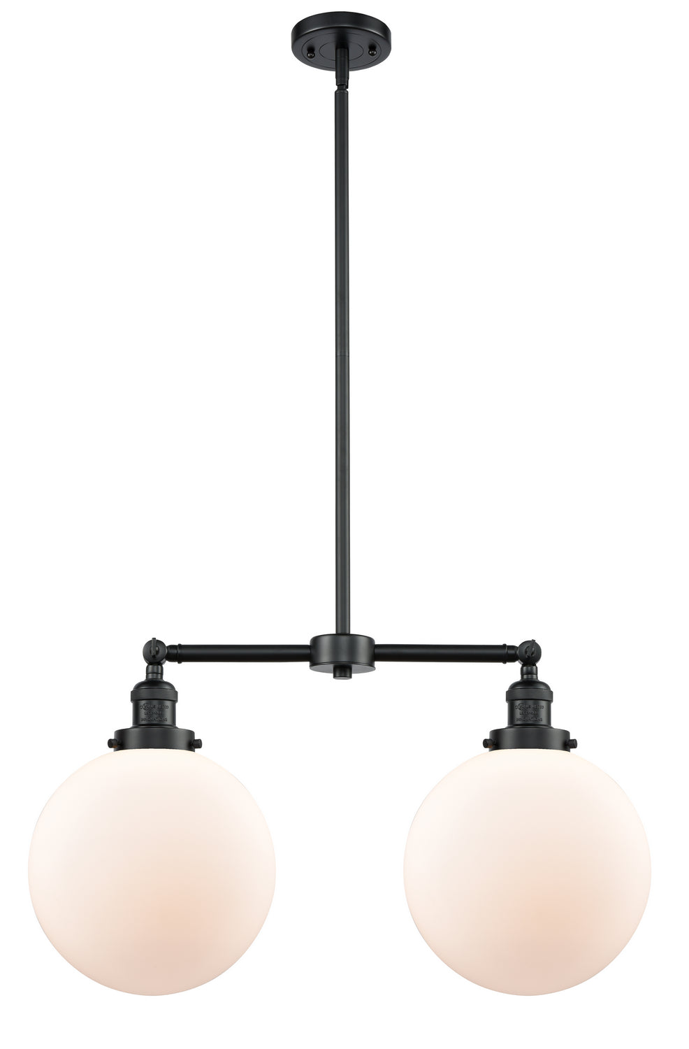 Innovations - 209-OB-G201-10 - Two Light Island Pendant - Franklin Restoration - Oil Rubbed Bronze