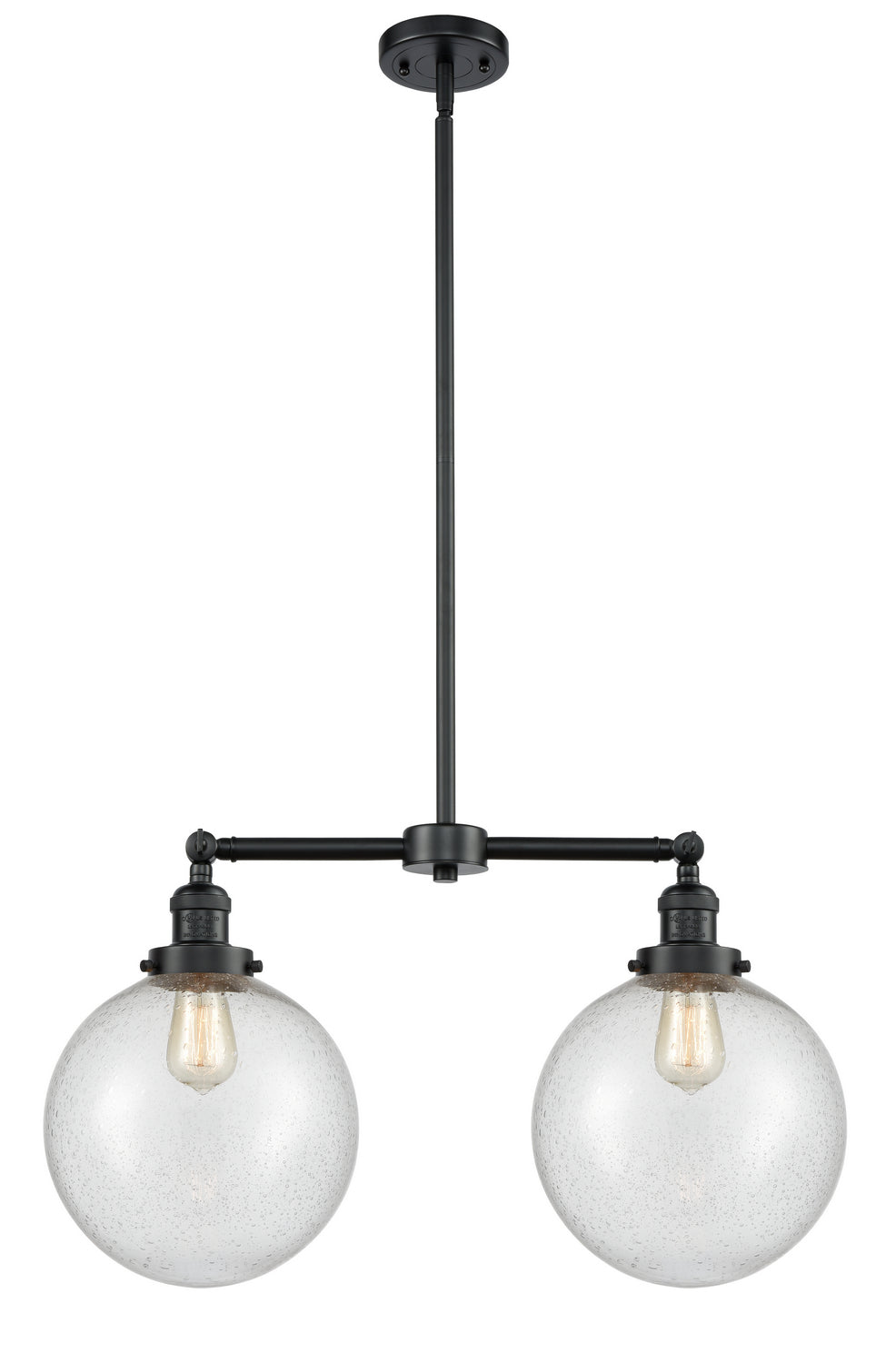 Innovations - 209-OB-G204-10 - Two Light Island Pendant - Franklin Restoration - Oil Rubbed Bronze