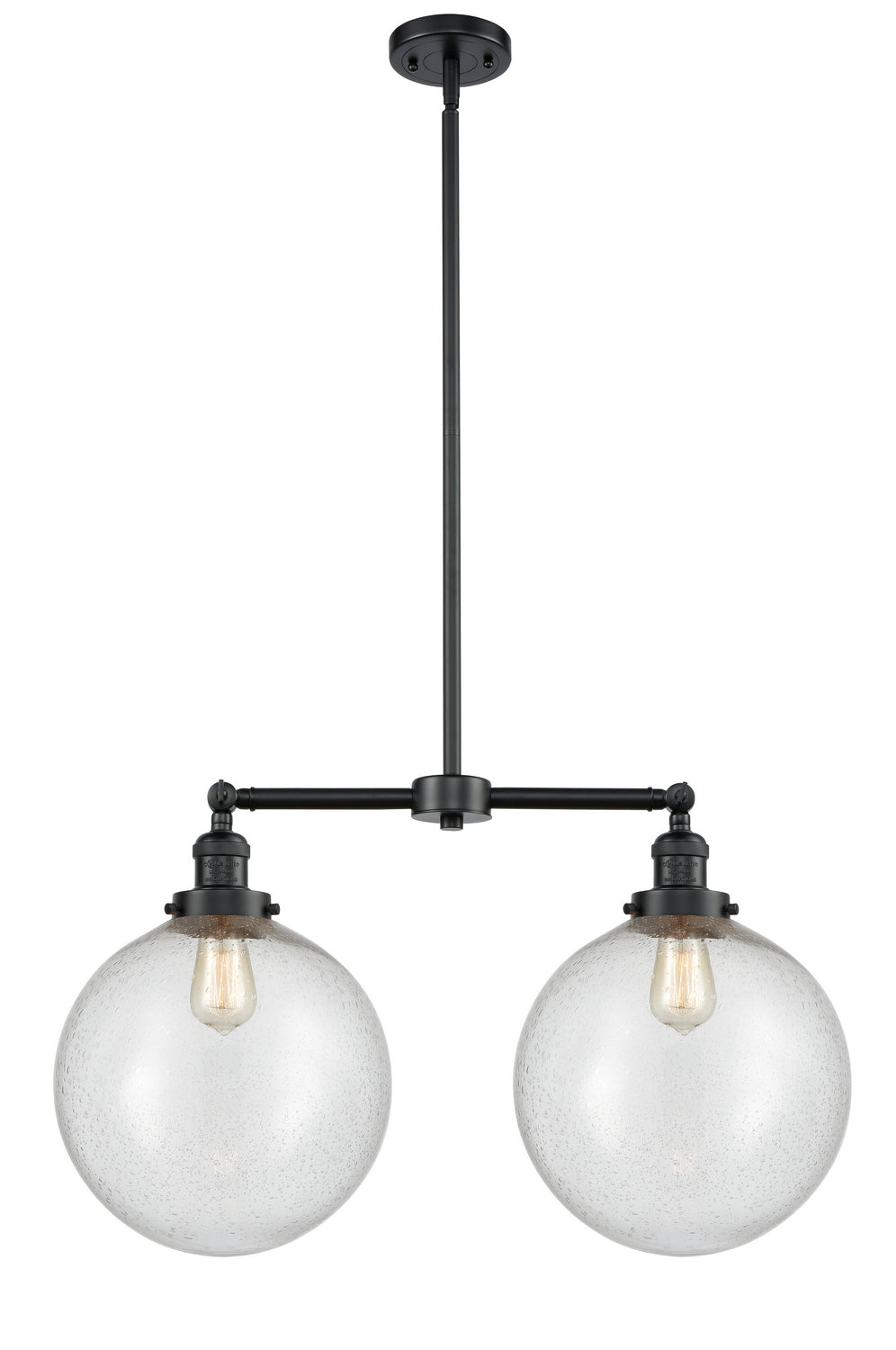 Innovations - 209-OB-G204-12 - Two Light Island Pendant - Franklin Restoration - Oil Rubbed Bronze