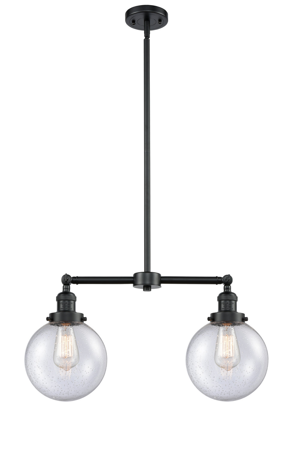 Innovations - 209-OB-G204-8 - Two Light Island Pendant - Franklin Restoration - Oil Rubbed Bronze