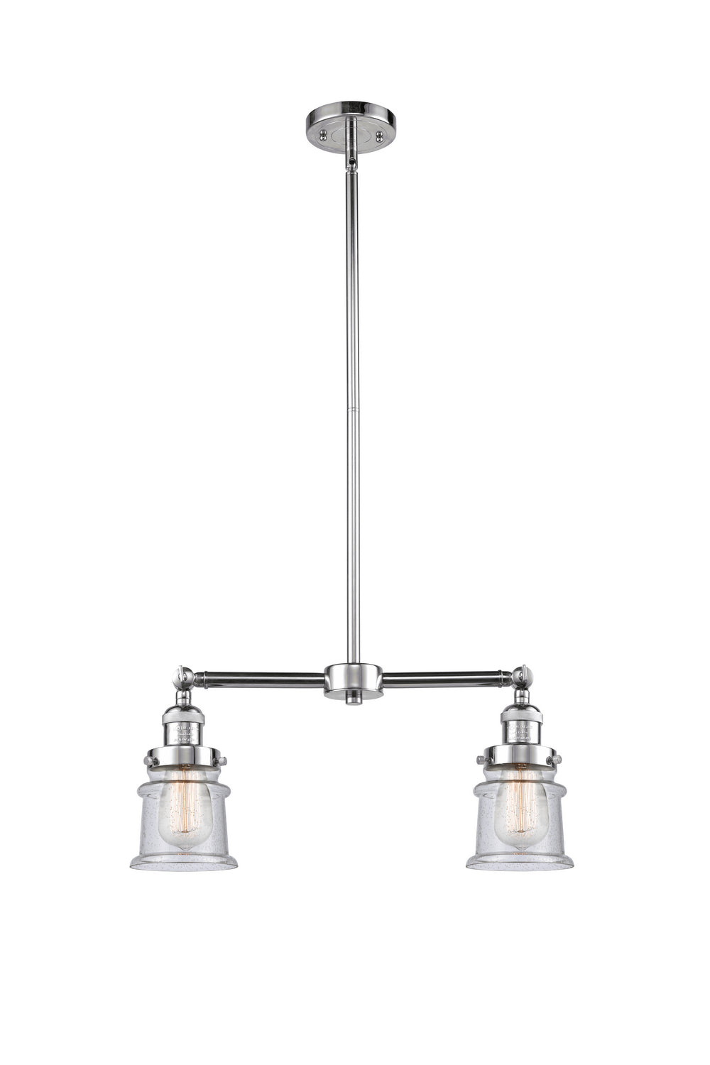 Innovations - 209-PC-G184S - Two Light Island Pendant - Franklin Restoration - Polished Chrome