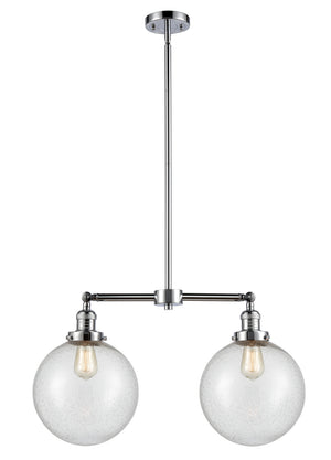 Innovations - 209-PC-G204-10 - Two Light Island Pendant - Franklin Restoration - Polished Chrome