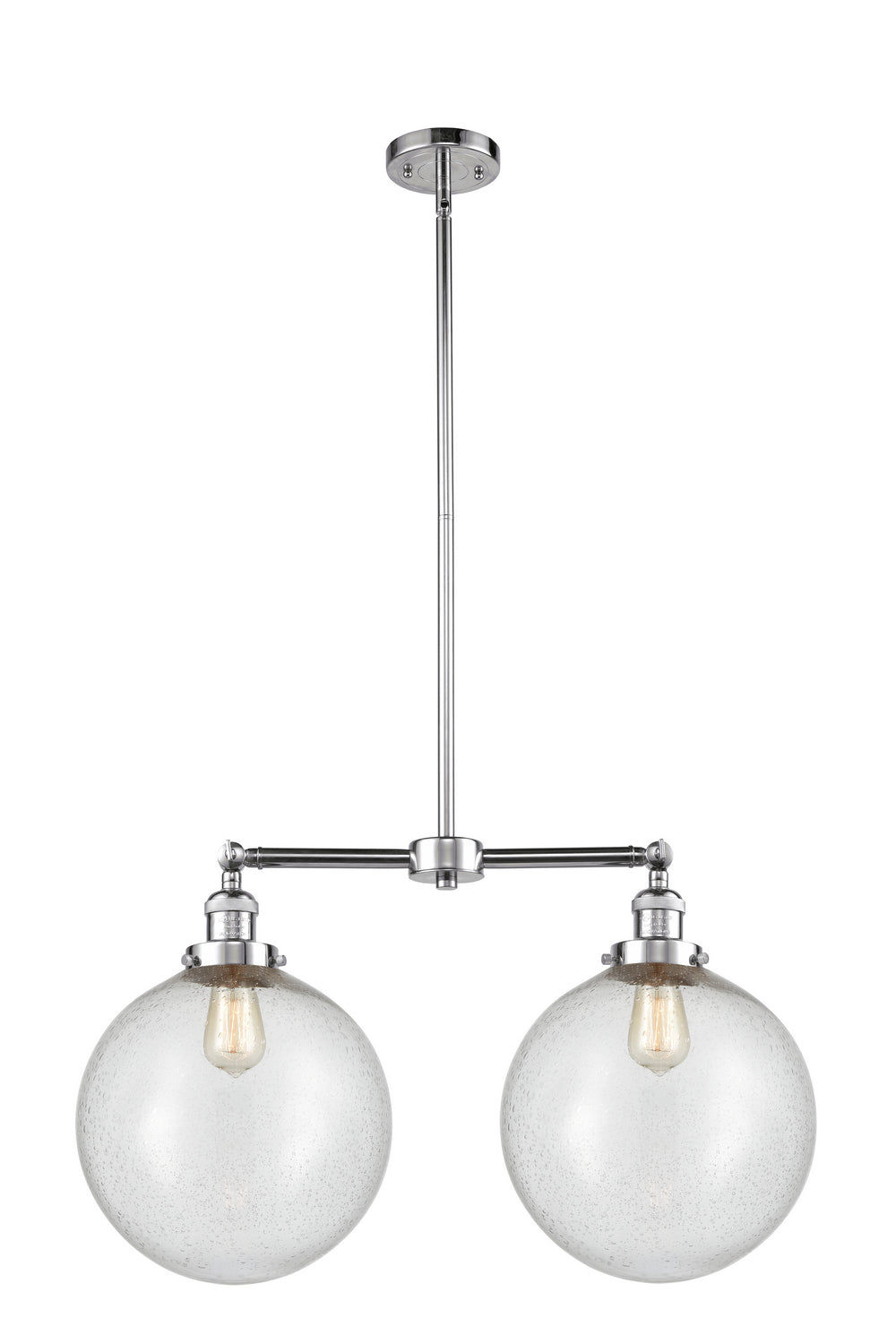 Innovations - 209-PC-G204-12 - Two Light Island Pendant - Franklin Restoration - Polished Chrome