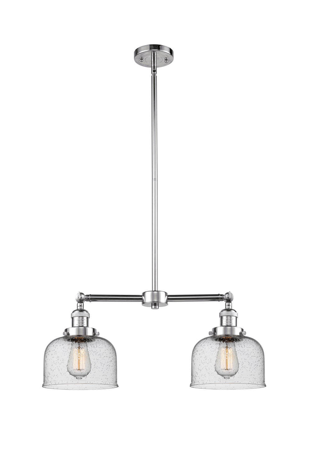 Innovations - 209-PC-G74 - Two Light Island Pendant - Franklin Restoration - Polished Chrome