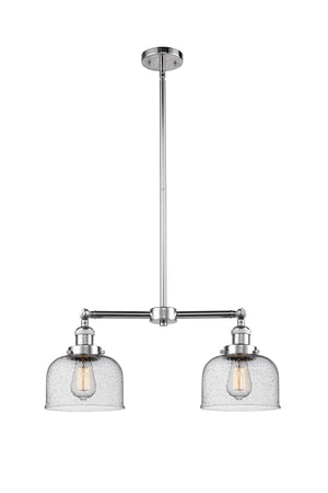 Innovations - 209-PC-G74 - Two Light Island Pendant - Franklin Restoration - Polished Chrome