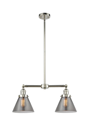 Innovations - 209-PN-G43 - Two Light Island Pendant - Franklin Restoration - Polished Nickel