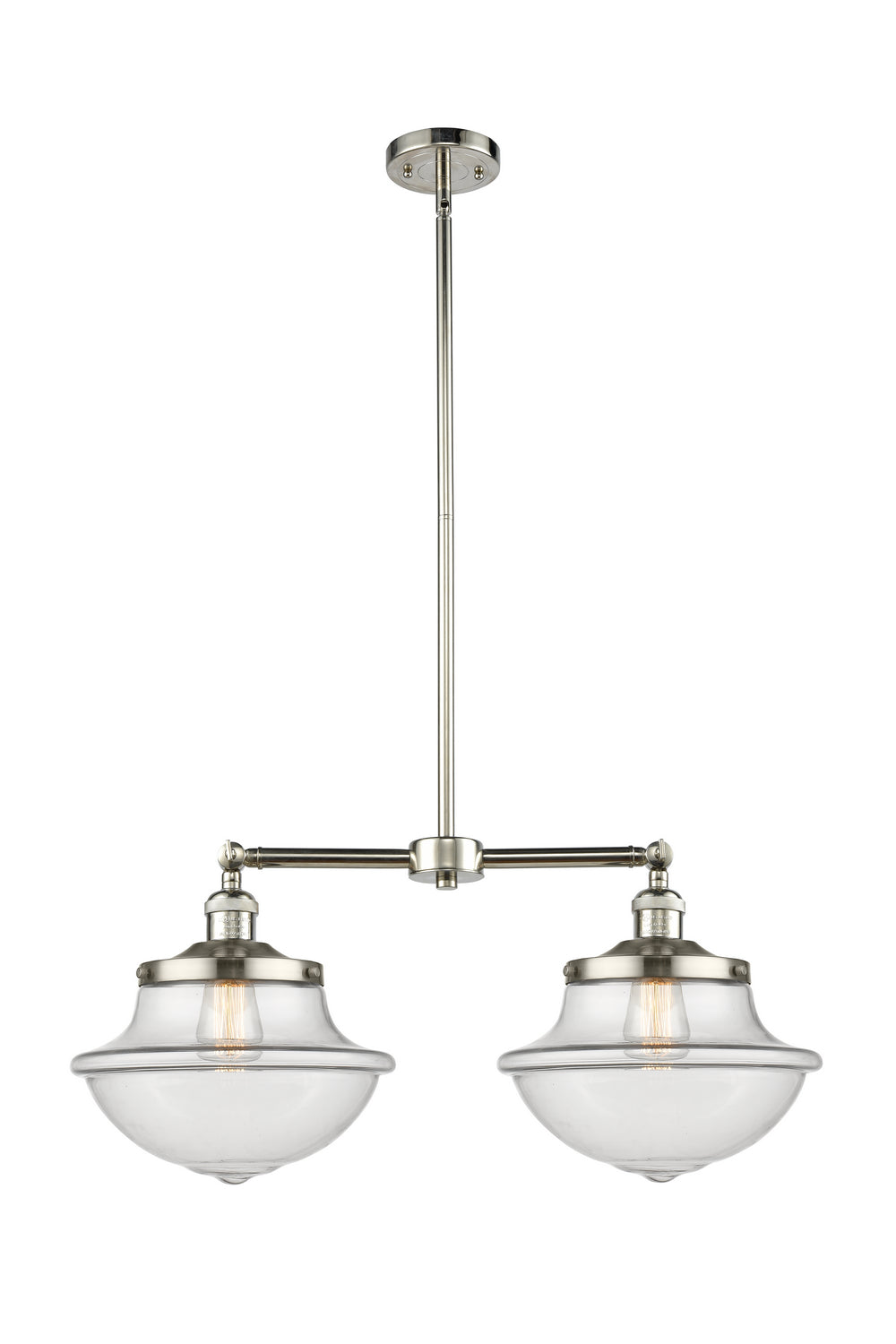 Innovations - 209-PN-G542 - Two Light Island Pendant - Franklin Restoration - Polished Nickel