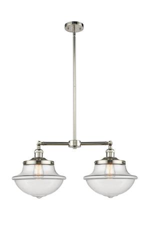 Innovations - 209-PN-G542 - Two Light Island Pendant - Franklin Restoration - Polished Nickel