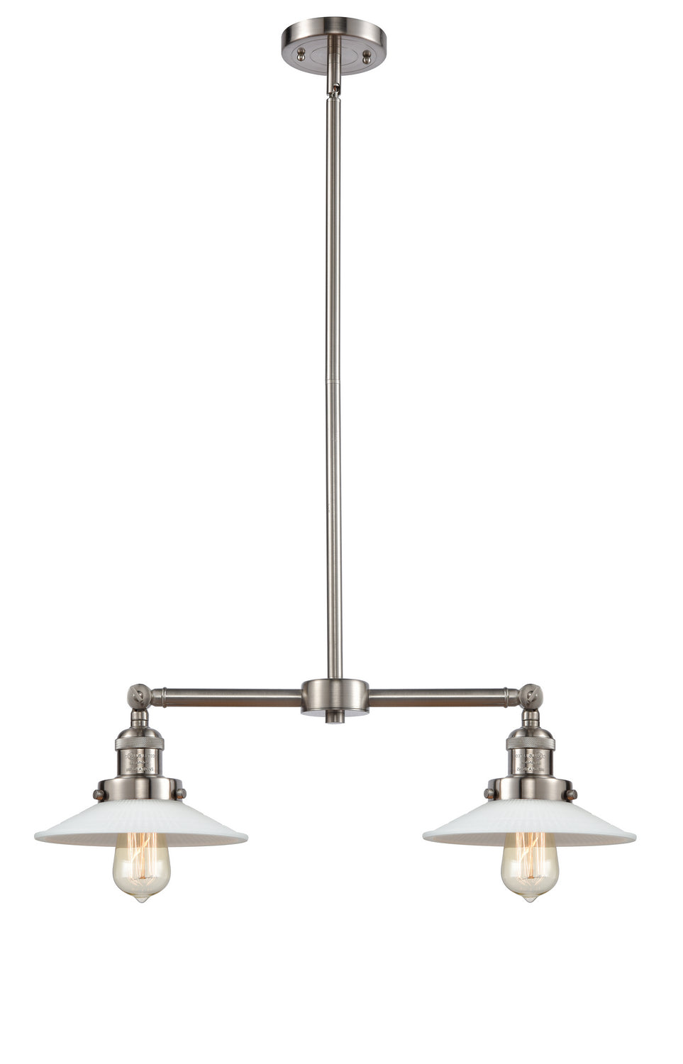 Innovations - 209-SN-G1 - Two Light Island Pendant - Franklin Restoration - Brushed Satin Nickel