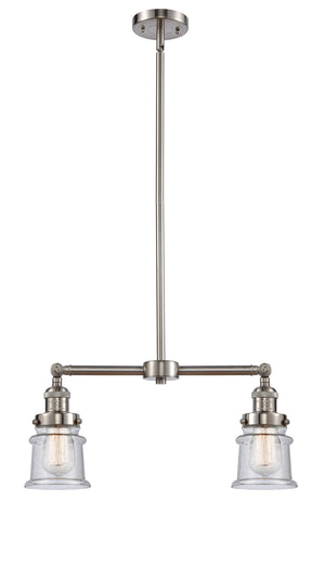 Innovations - 209-SN-G184S - Two Light Island Pendant - Franklin Restoration - Brushed Satin Nickel